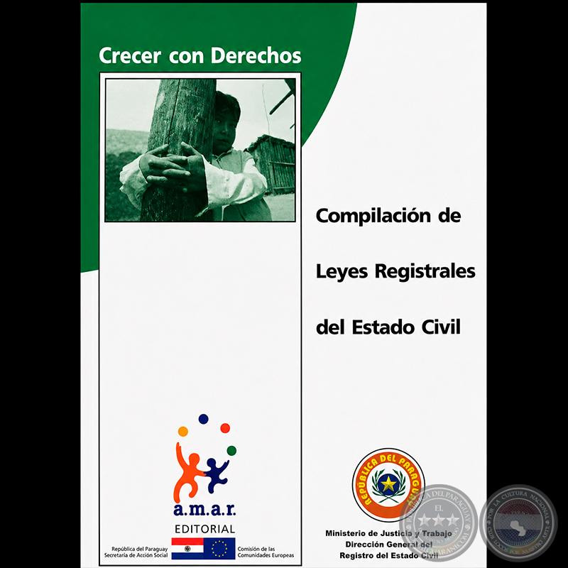Cubierta de Compilación de leyes registrales del estado civil